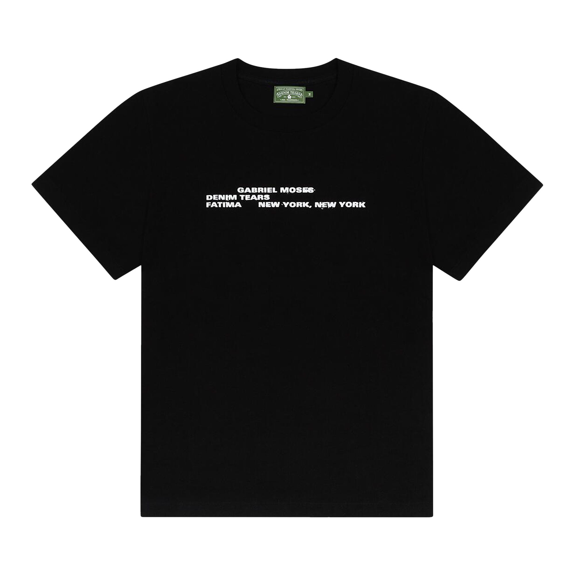 Pre-owned Denim Tears X Gabriel Moses Fatima Tee 'black' | Men's Size L