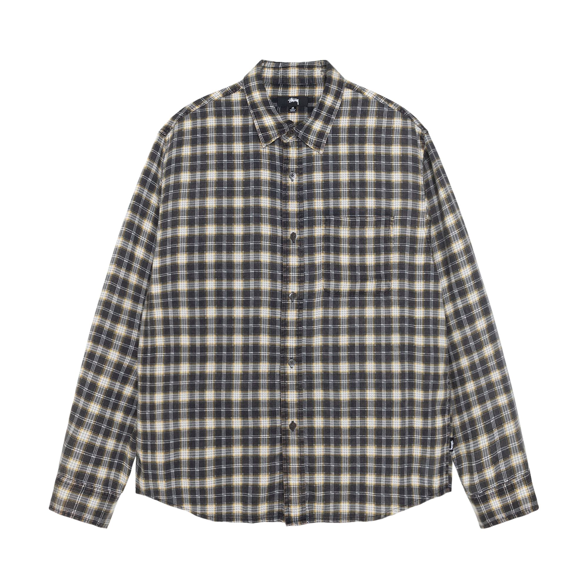 Pre-owned Stussy Matthew Shirt Printed Plaid 'black' | Men's Size M