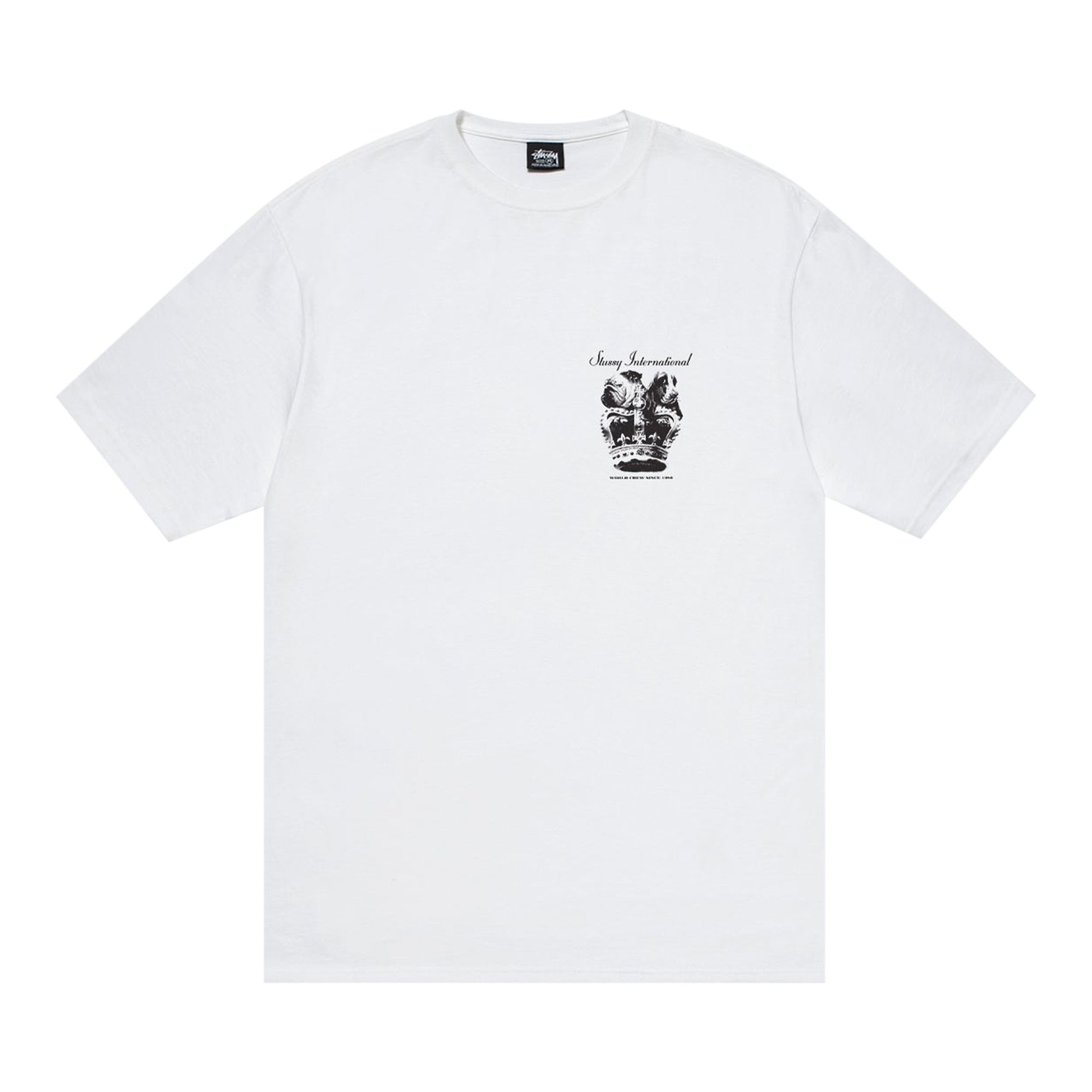 Pre-owned Stussy Dog Crown Tee 'white' | Men's Size M