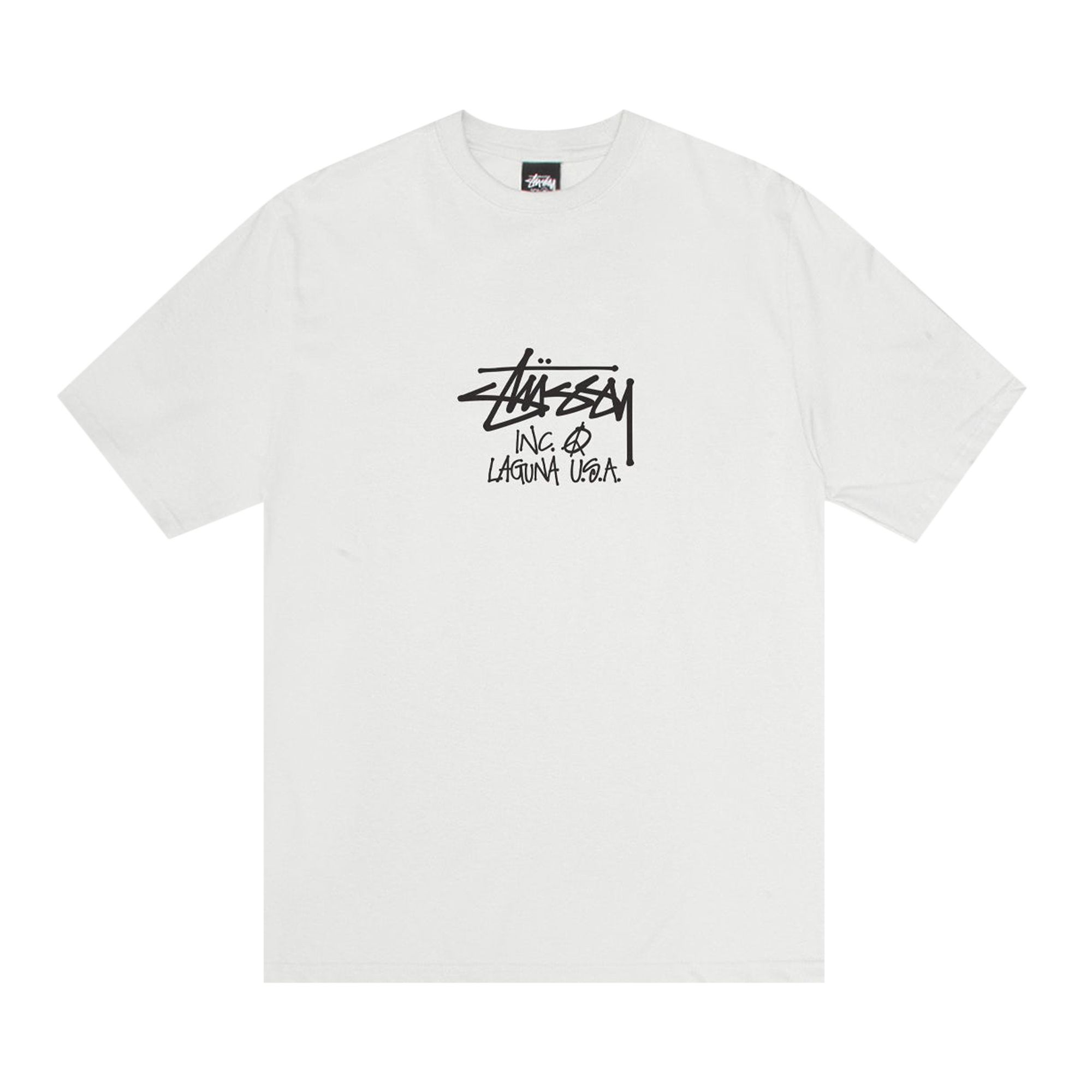 Pre-owned Stussy Laguna Usa Tee Pigment Dyed 'natural' | Cream | Men's Size L In White