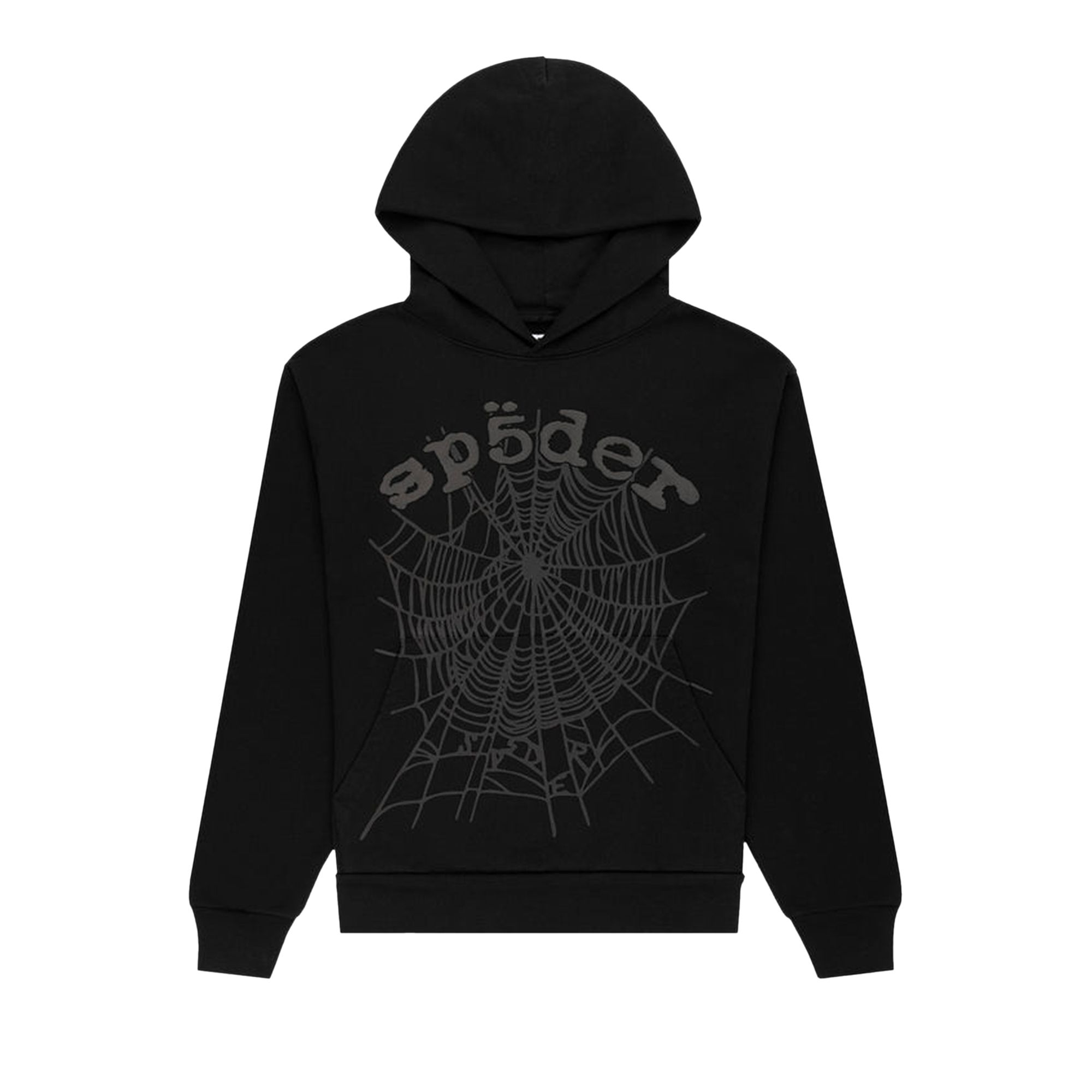 Pre-owned Sp5der Phantom Web Hoodie 'black' | Men's Size Xl