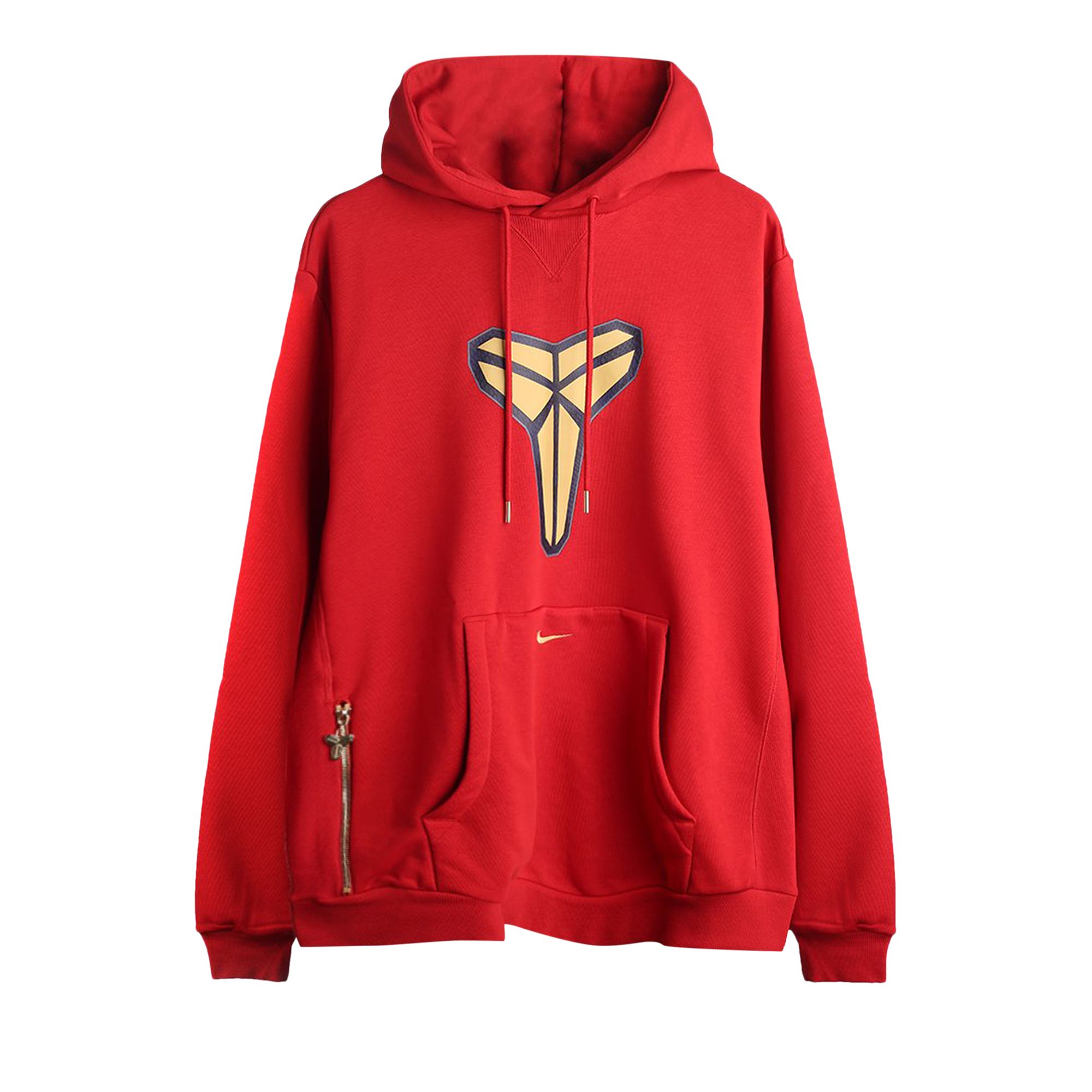 Pre-owned Nike Kobe Dri-fit Pullover Basketball Hoodie 'varsity Red/jersey Gold' | Men's Size Xl