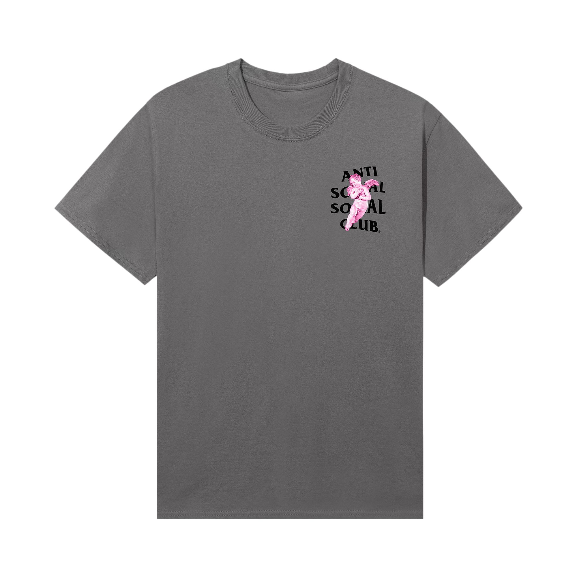 Pre-owned Anti Social Social Club Angels Tee 'charcoal' | Grey | Men's Size Xxl