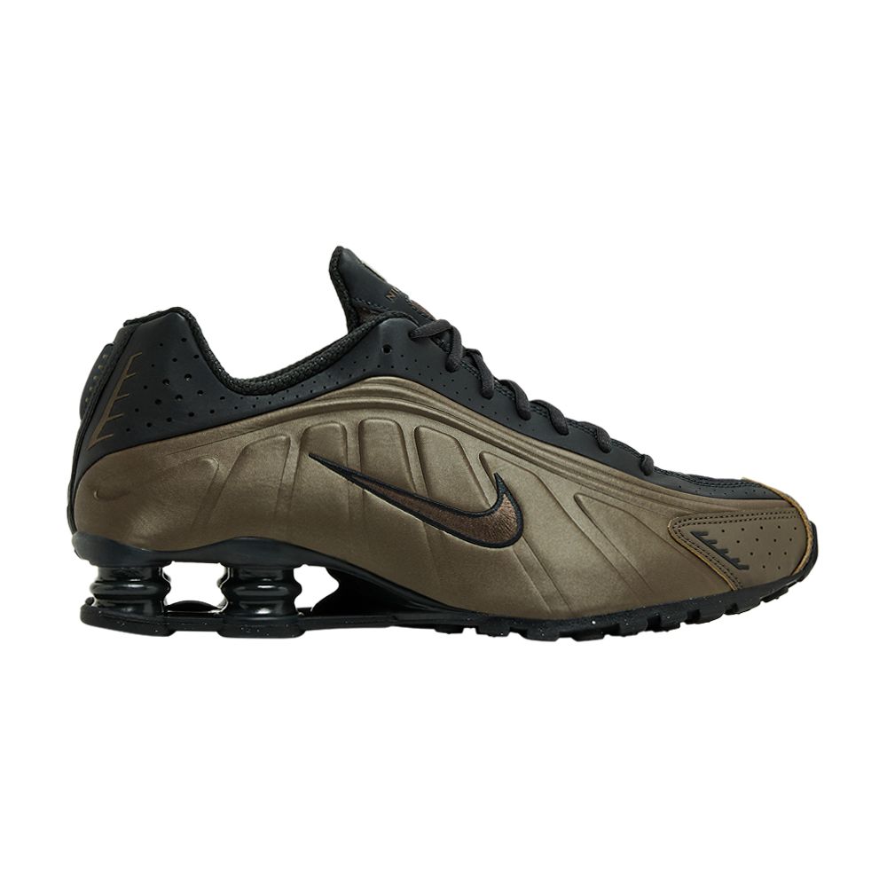 Pre-owned Nike Wmns Shox R4 'off Noir Ironstone' In Brown