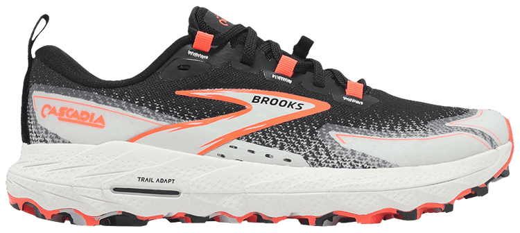 Brooks Wmns Cascadia 18 Black Blue Wash Flame