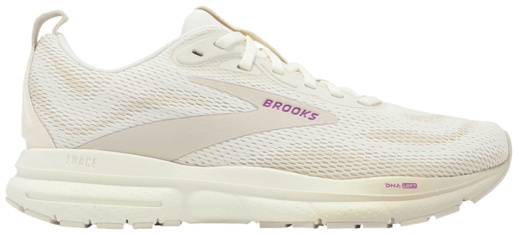Brooks Wmns Trace 4 Coconut Milk Almond Purple