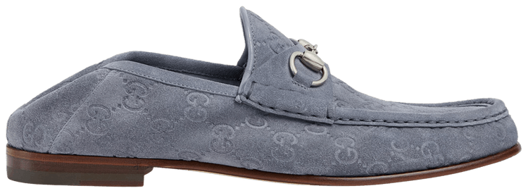 Gucci Horsebit 1953 Loafer GG Suede   Grey