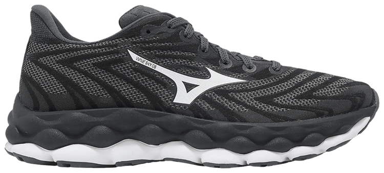 Mizuno Wmns Wave Sky 8 Black White India Ink