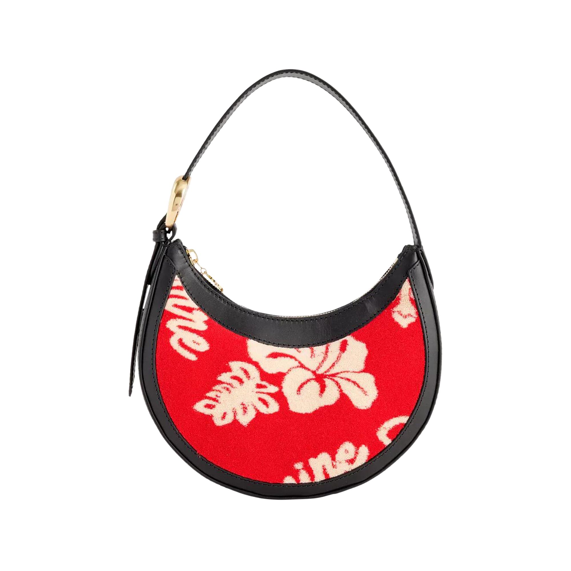 Pre-owned Marine Serre Jersey Jacquard Towels Eclips Mini Bag 'red'