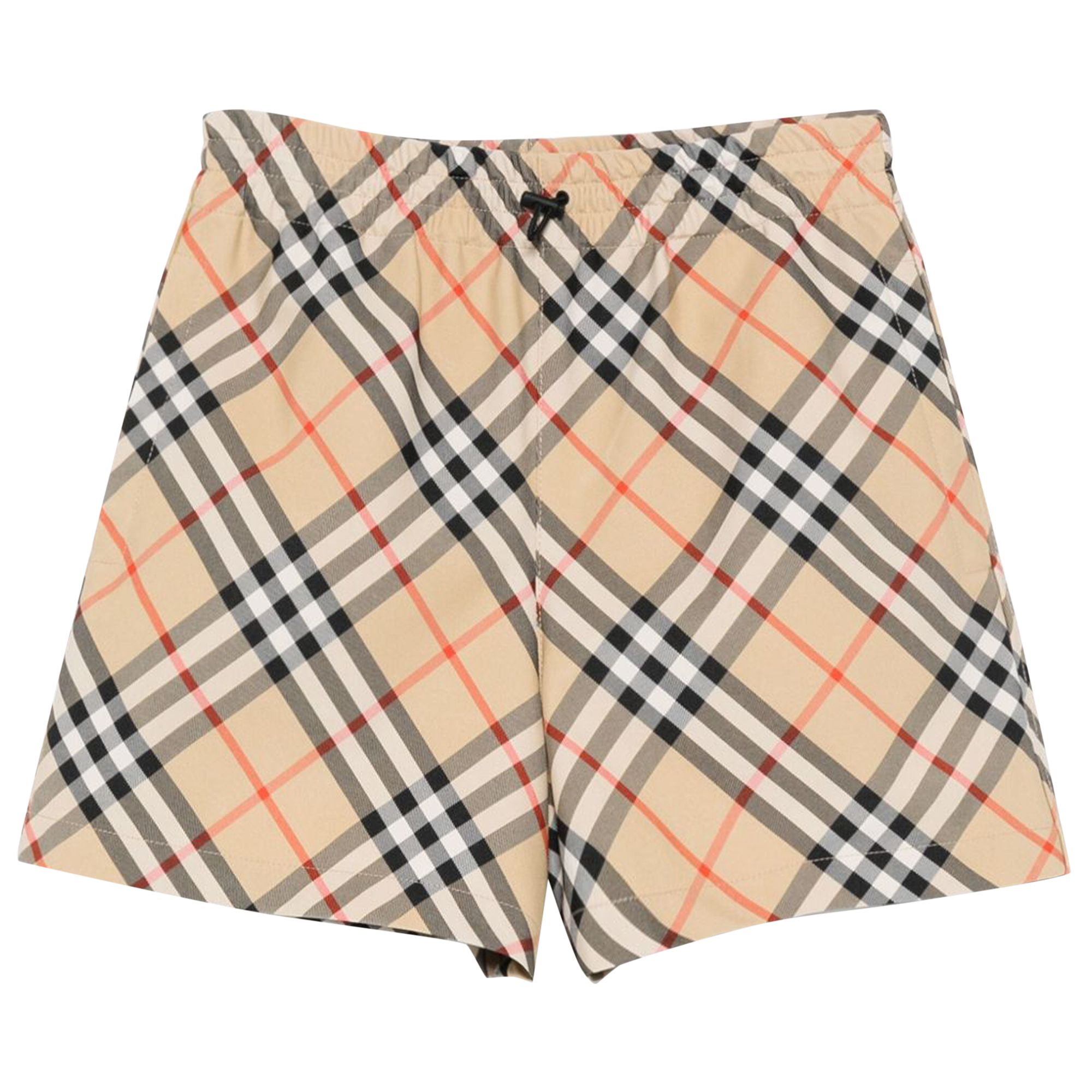Pre-owned Burberry Check Shorts 'sand' | Tan | Women's Size 2