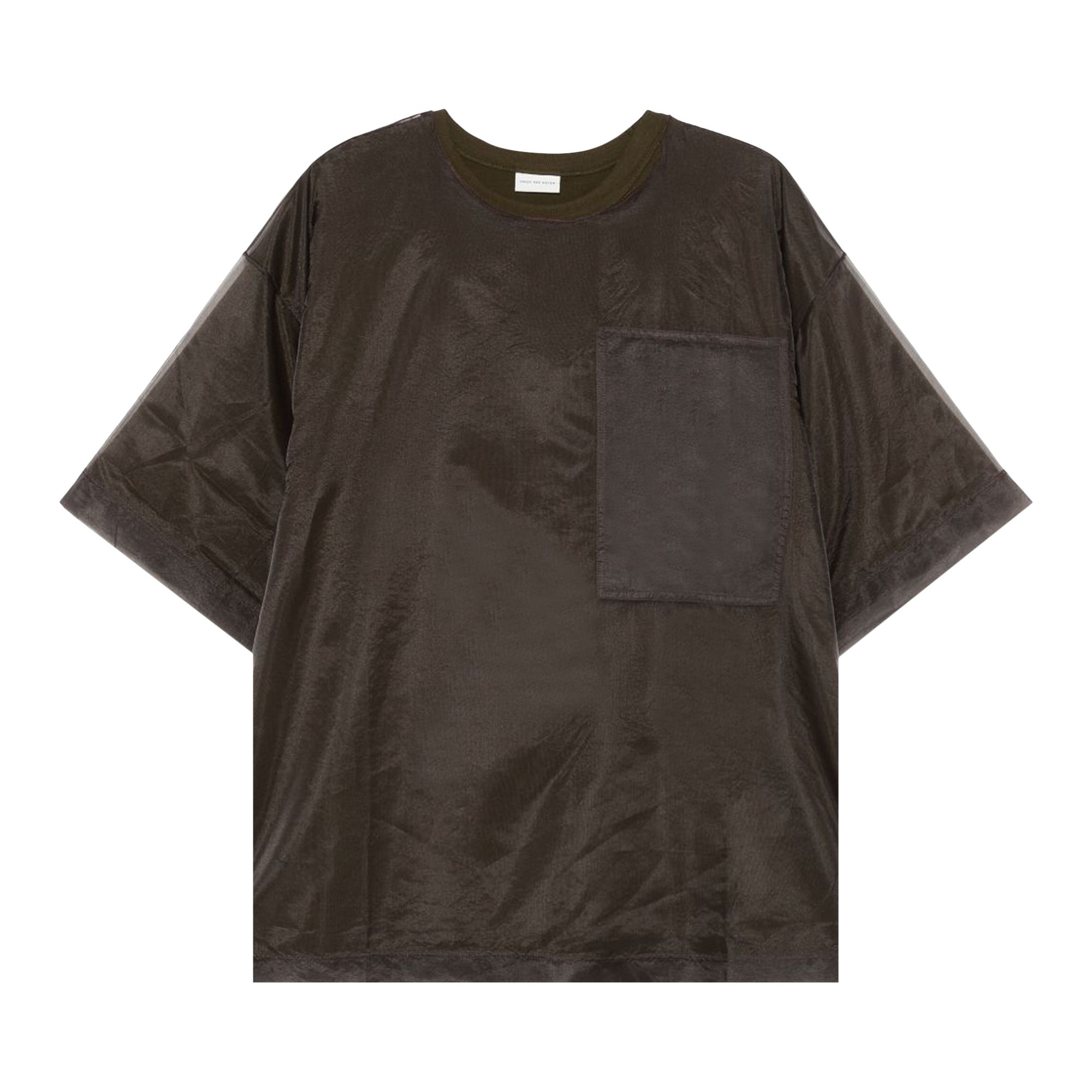 Pre-owned Dries Van Noten Heaton Short-sleeve T-shirt 'khaki' | Tan | Men's Size L
