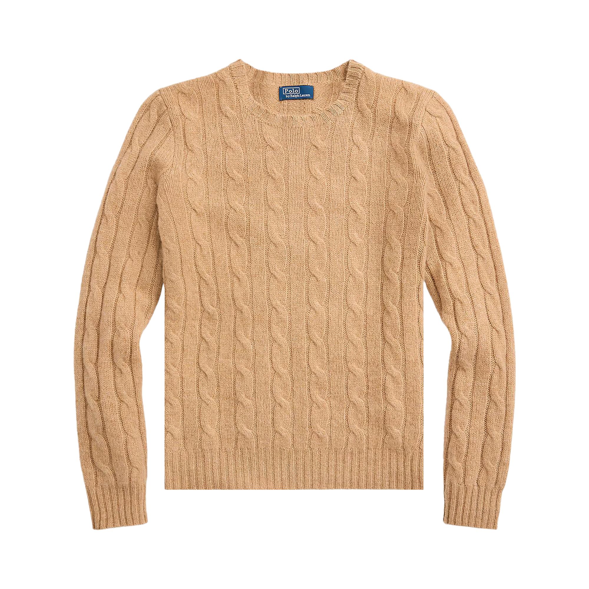 Pre-owned Polo Ralph Lauren Classic Julianna Long-sleeve Pullover 'collection Camel Melange' | Tan | Women's S