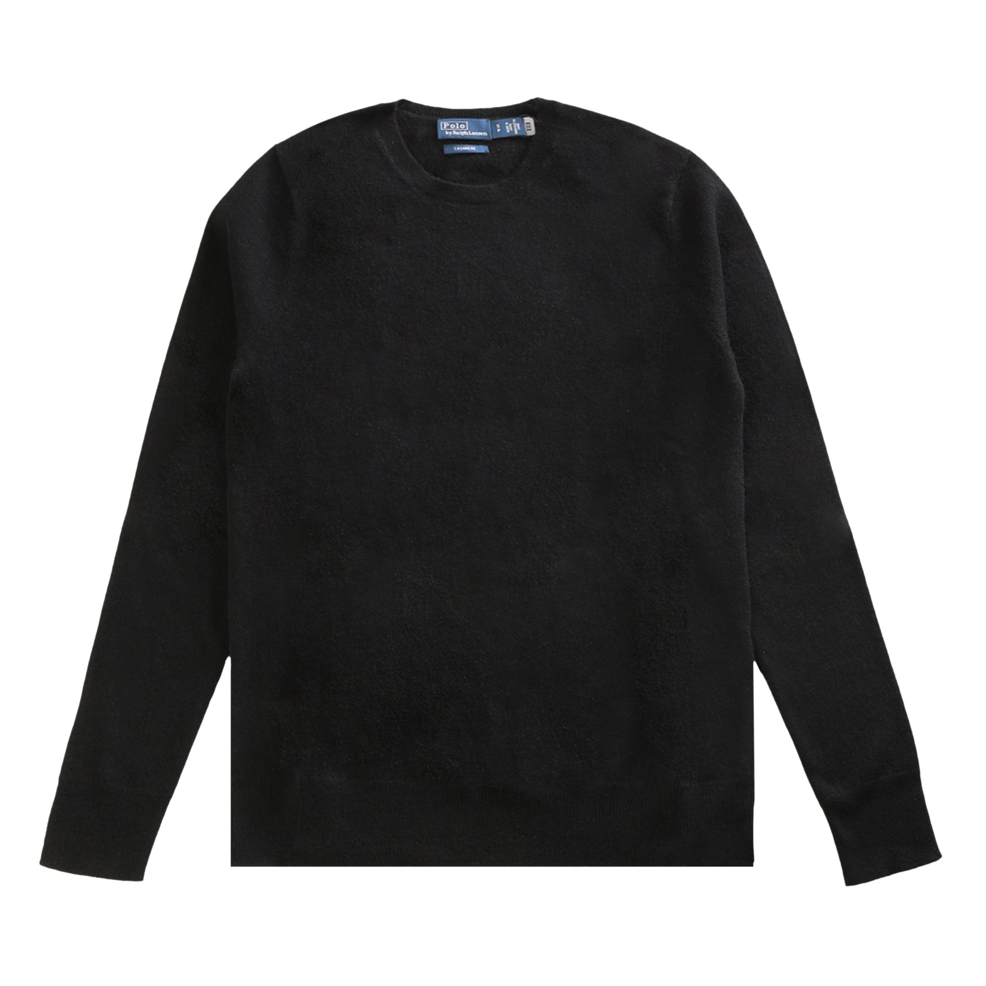 Pre-owned Polo Ralph Lauren Cashmere Long-sleeve Pullover 'polo Black' | Women's Size S