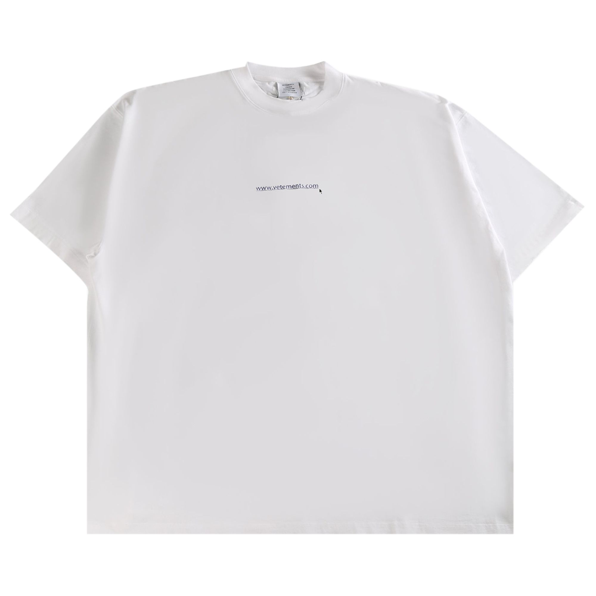 Pre-owned Vetements Website Oversized T-shirt 'white' | Men's Size L