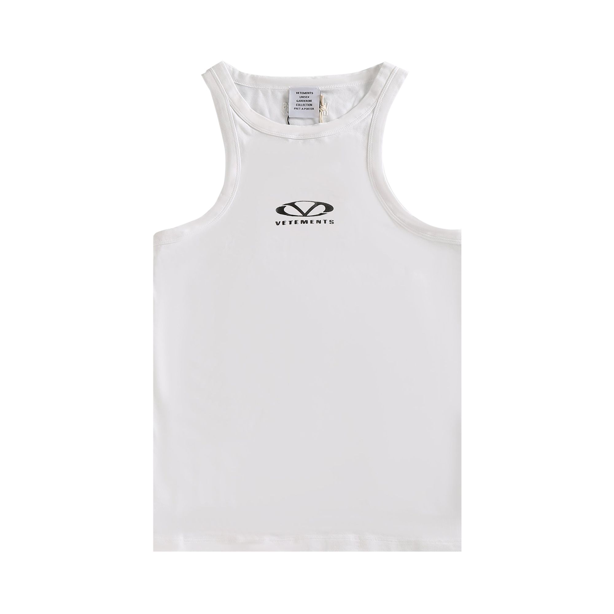 Pre-owned Vetements Oval Logo Tank Top 'white' | Men's Size Xs