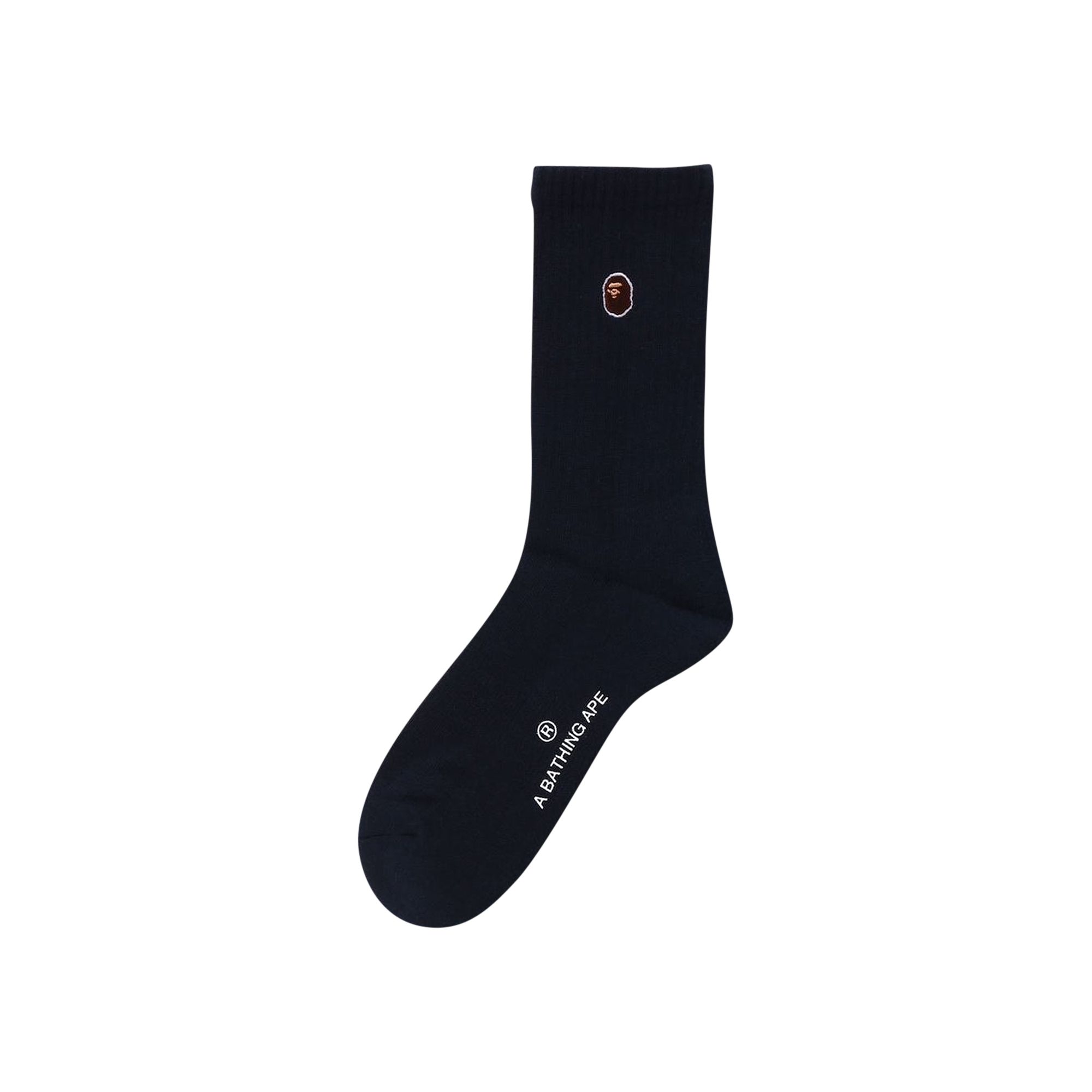 Pre-owned Bape One Point Socks 'navy' | Blue | Men's Size M