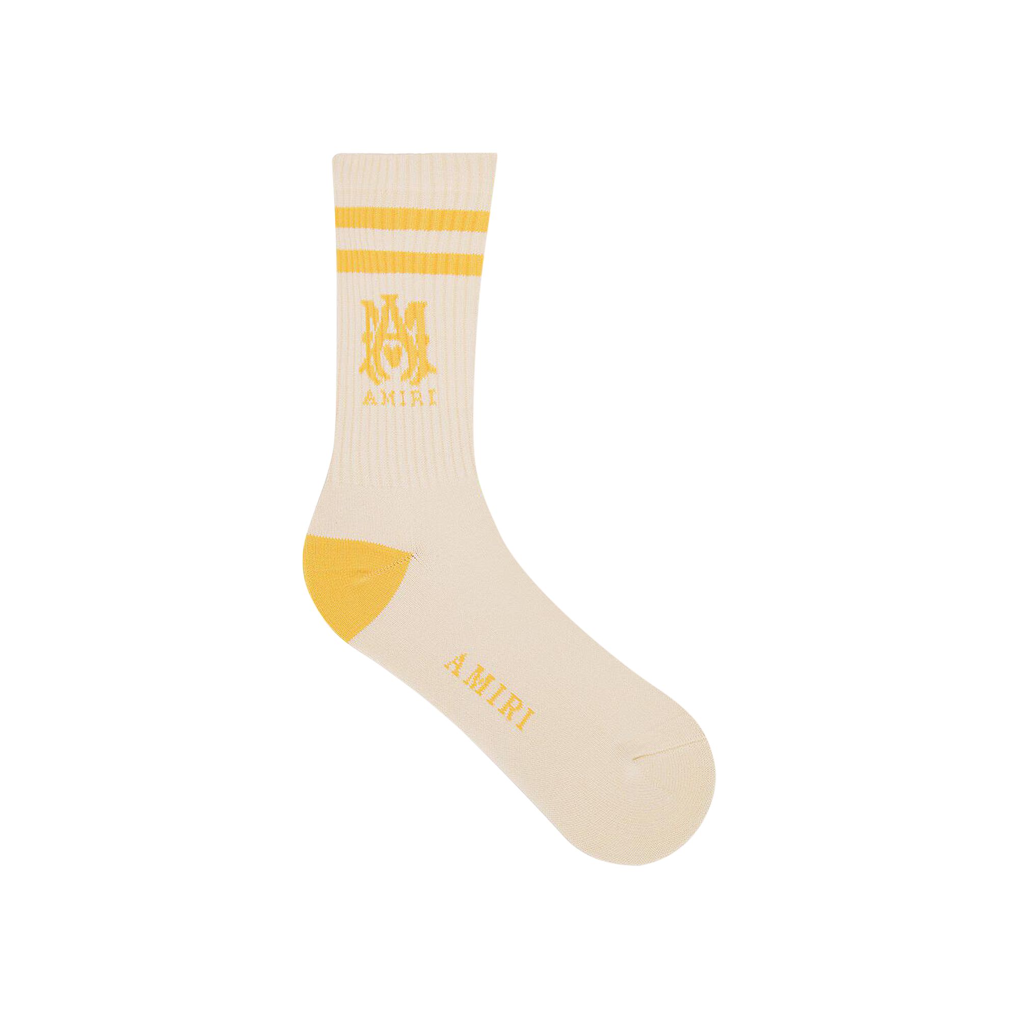 Pre-owned Amiri Ma Socks 'champagne' | Tan | Men's Size 43
