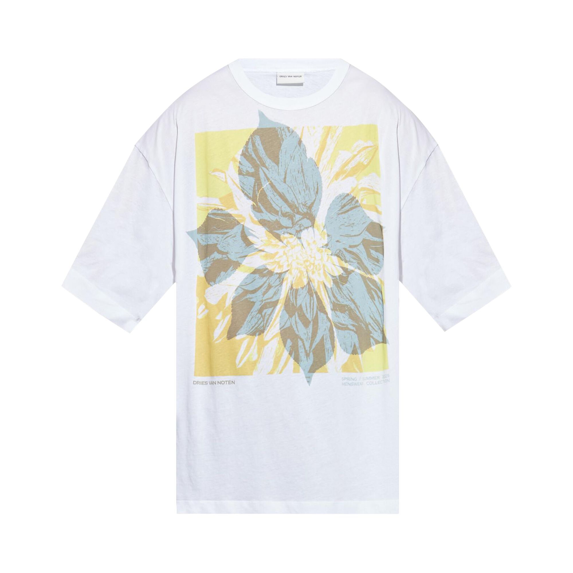 Pre-owned Dries Van Noten Flower T-shirt 'white' | Men's Size Xl
