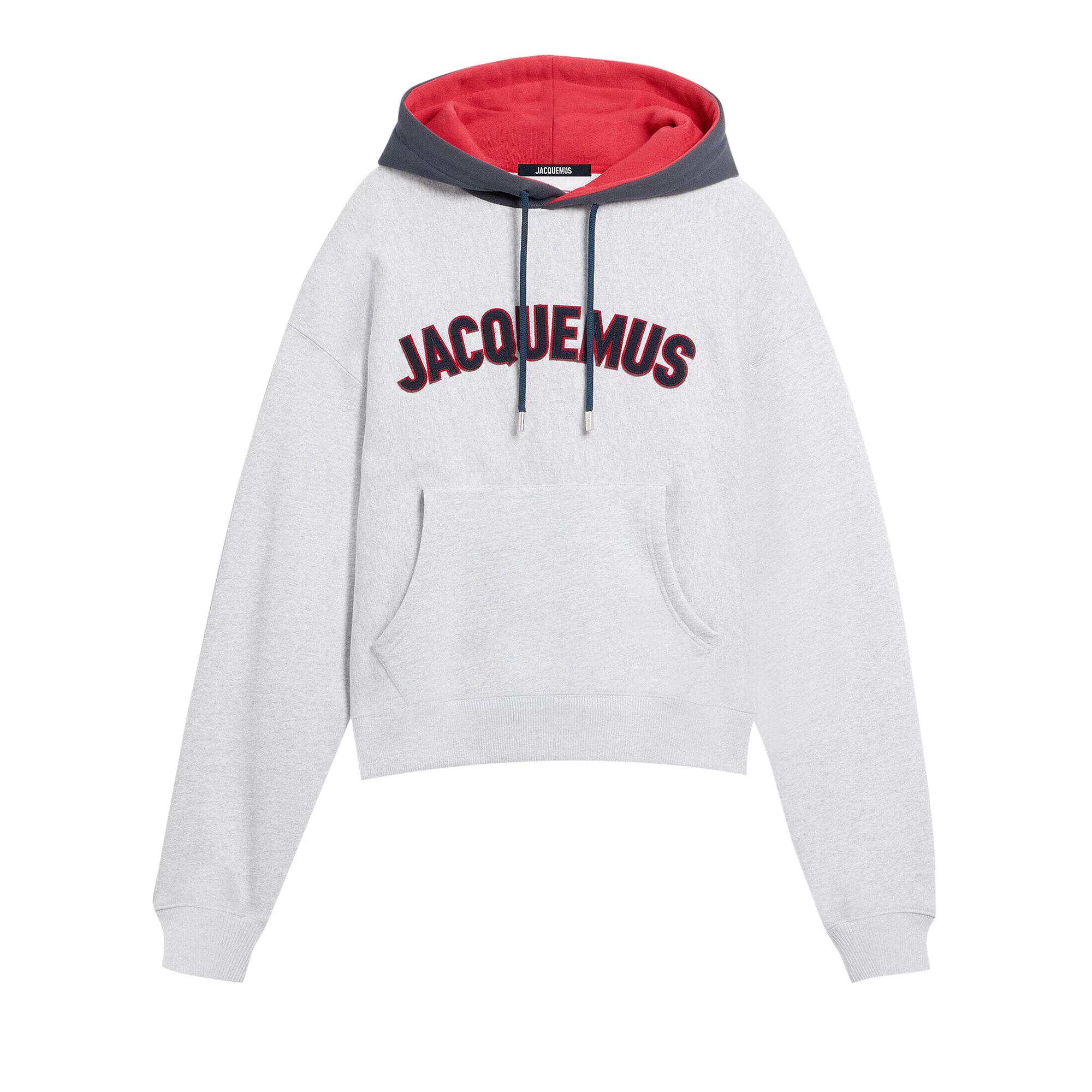 Pre-owned Jacquemus Le Hoodie Baseball 'grey' | Men's Size Xxl