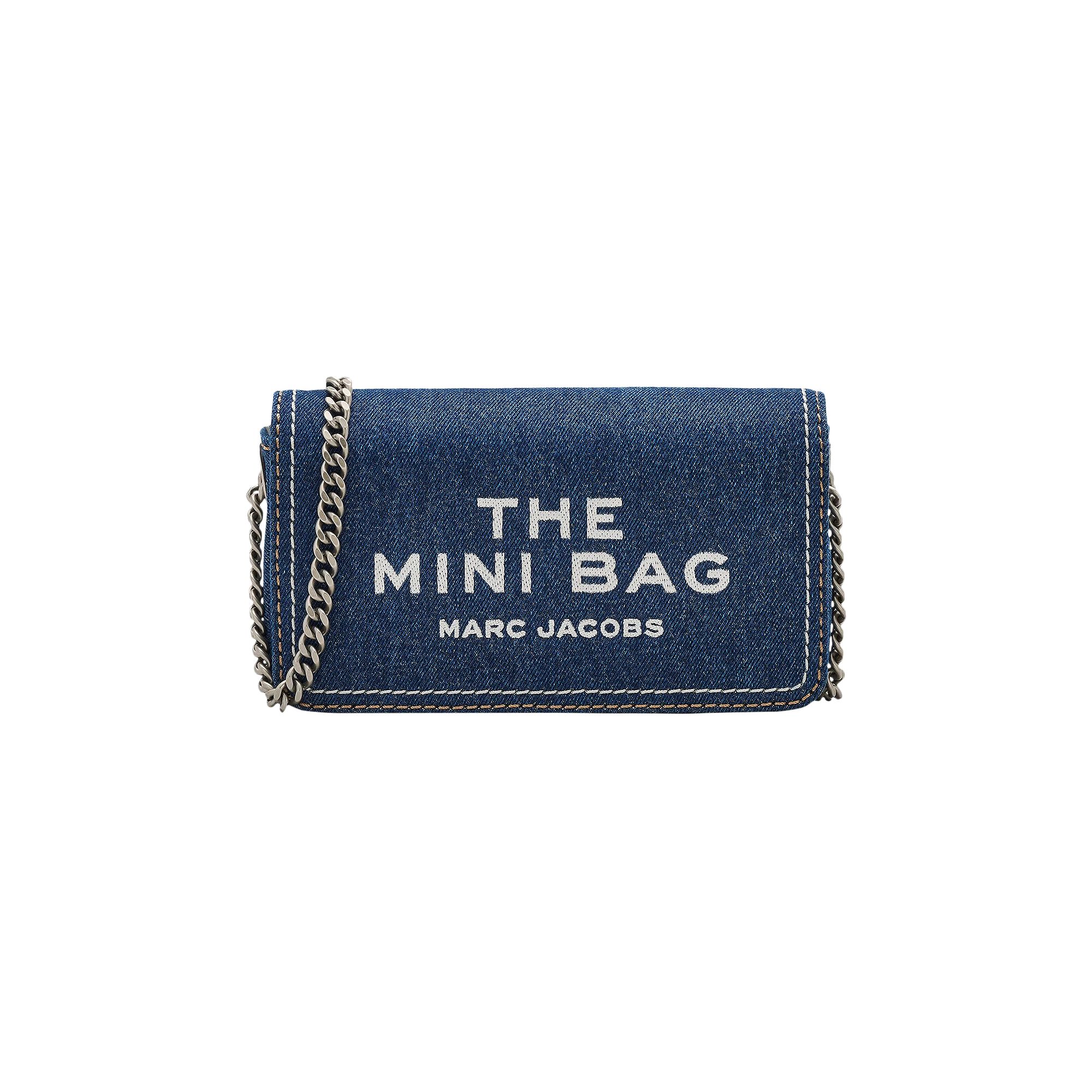 Pre-owned Marc Jacobs Mini Denim Chain Items Slg Bag 'dark Wash' | Blue | Women's Size Onesize