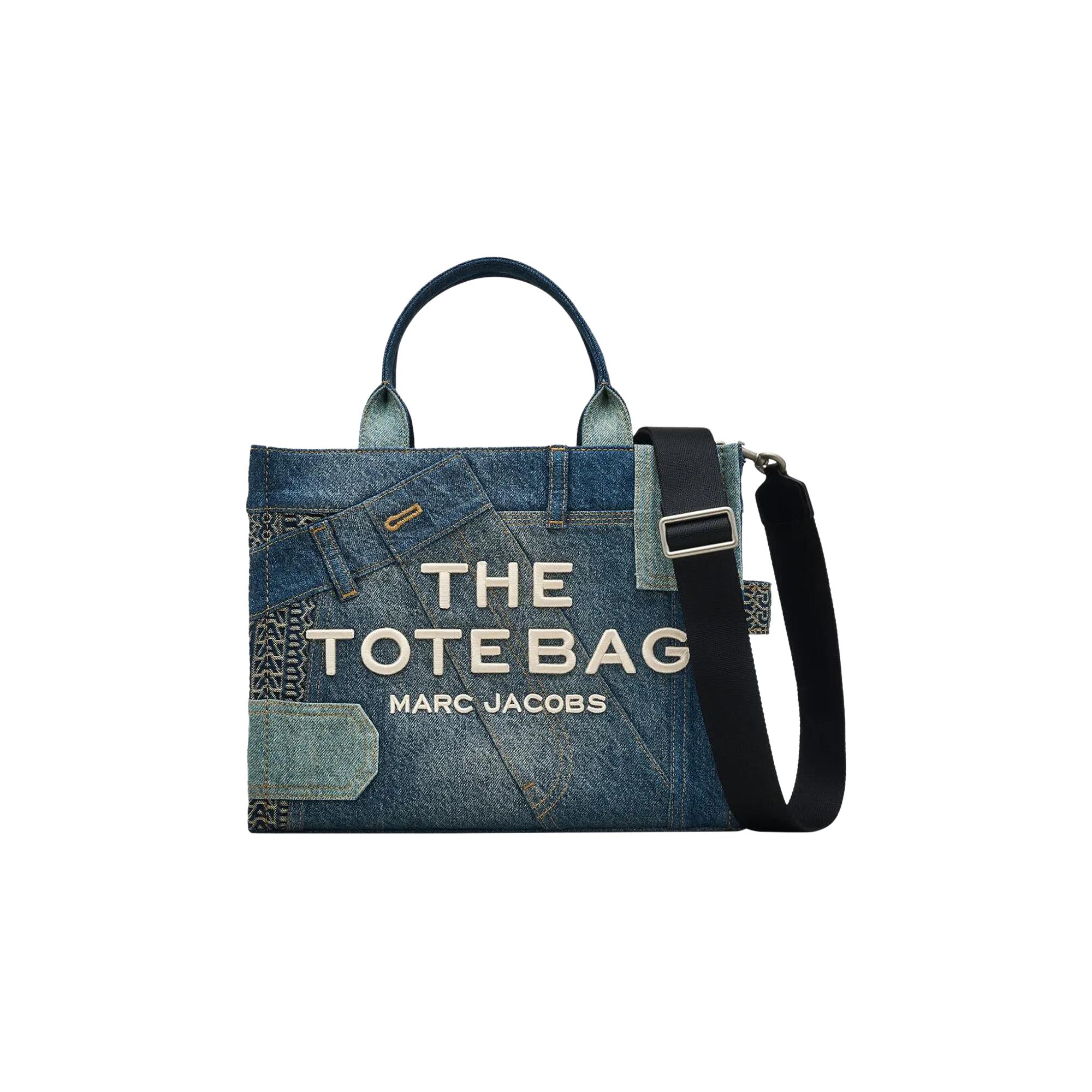 Pre-owned Marc Jacobs Medium Deconstructed Denim Tote Bag 'indigo' | Blue | Women's Size Onesize