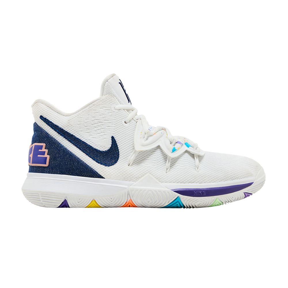 Pre-owned Nike Kyrie 5 Gs 'have A Day' | White | Kid's Size 4