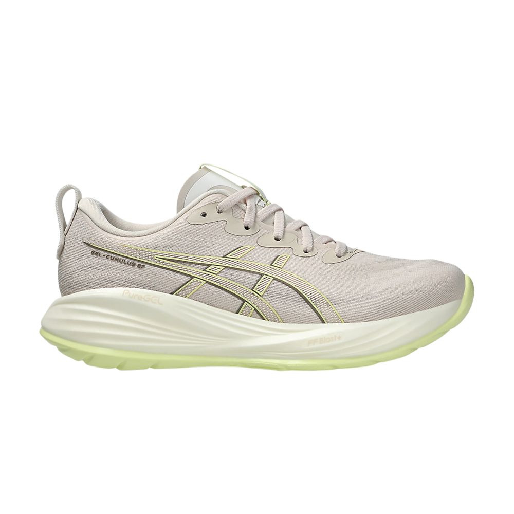 Pre-owned Asics Wmns Gel Cumulus 27 Wide 'mineral Beige Huddle Yellow' | Cream | Women's Size 6.5