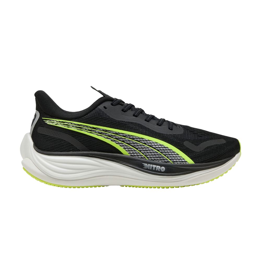 Pre-owned Puma Velocity Nitro 3 'black Yellow Alert' | Men's Size 7
