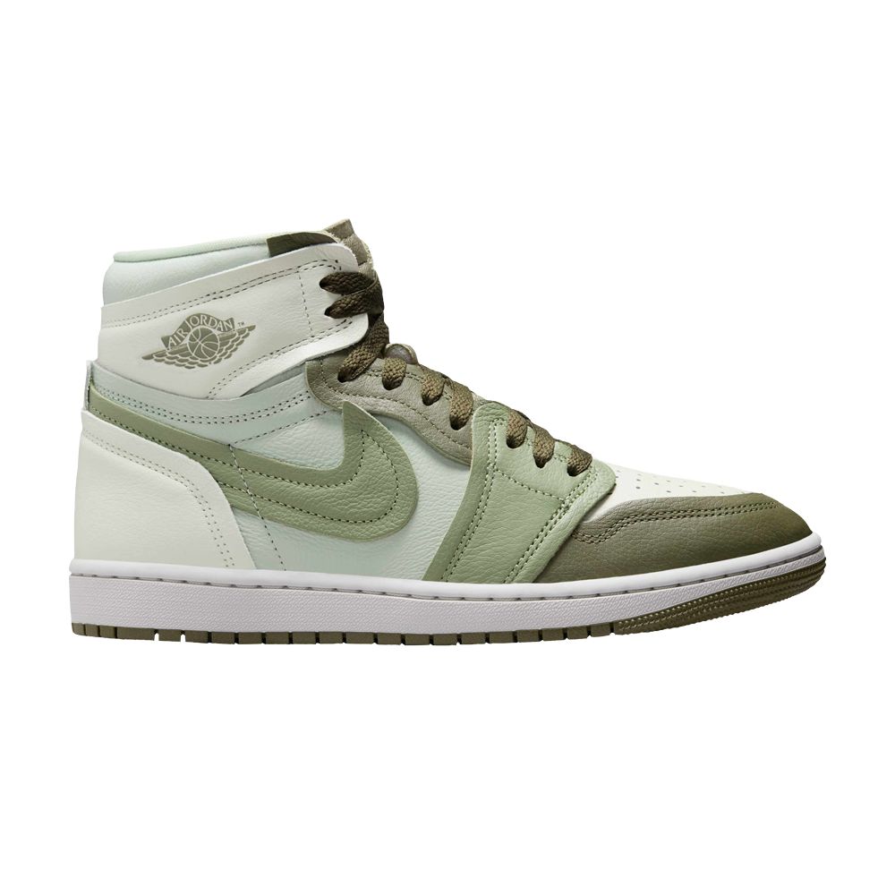 Pre-owned Air Jordan Wmns  1 High Method Of Make 'medium Olive Oil Green' | Women's Size 11.5