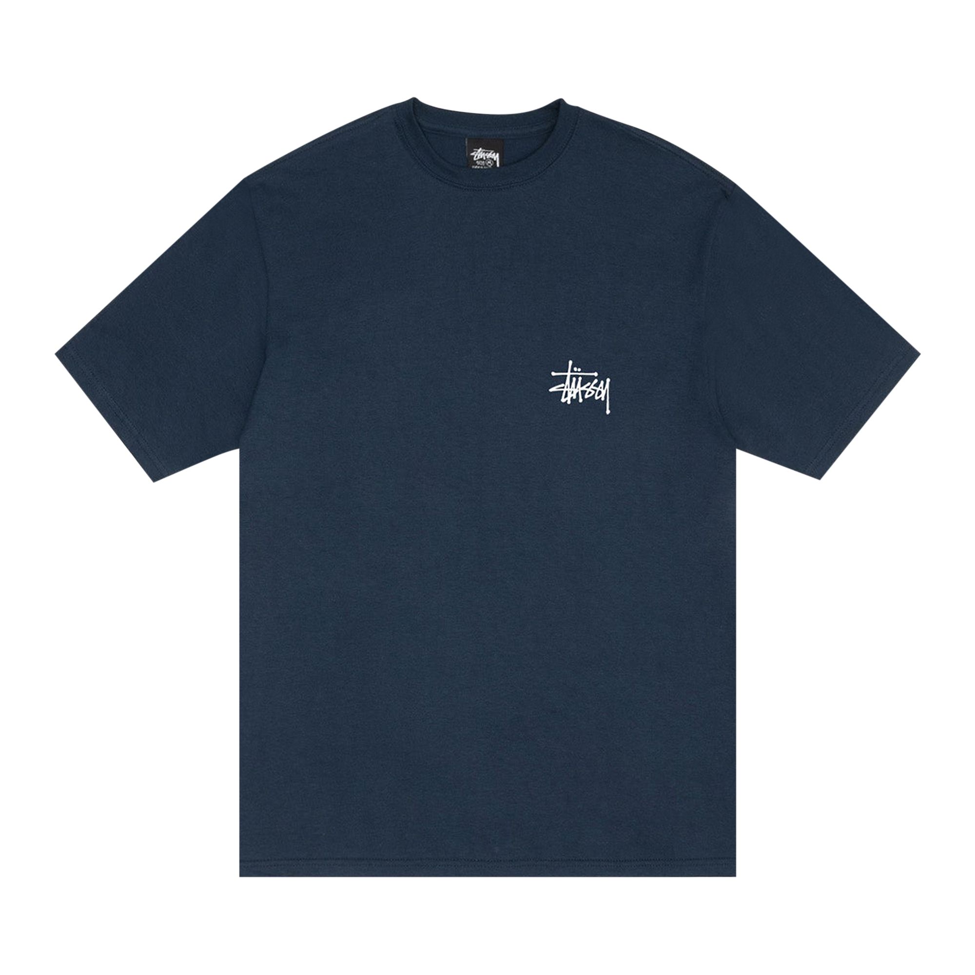 Pre-owned Stussy Basic Tee 'navy' | Blue | Men's Size Xl