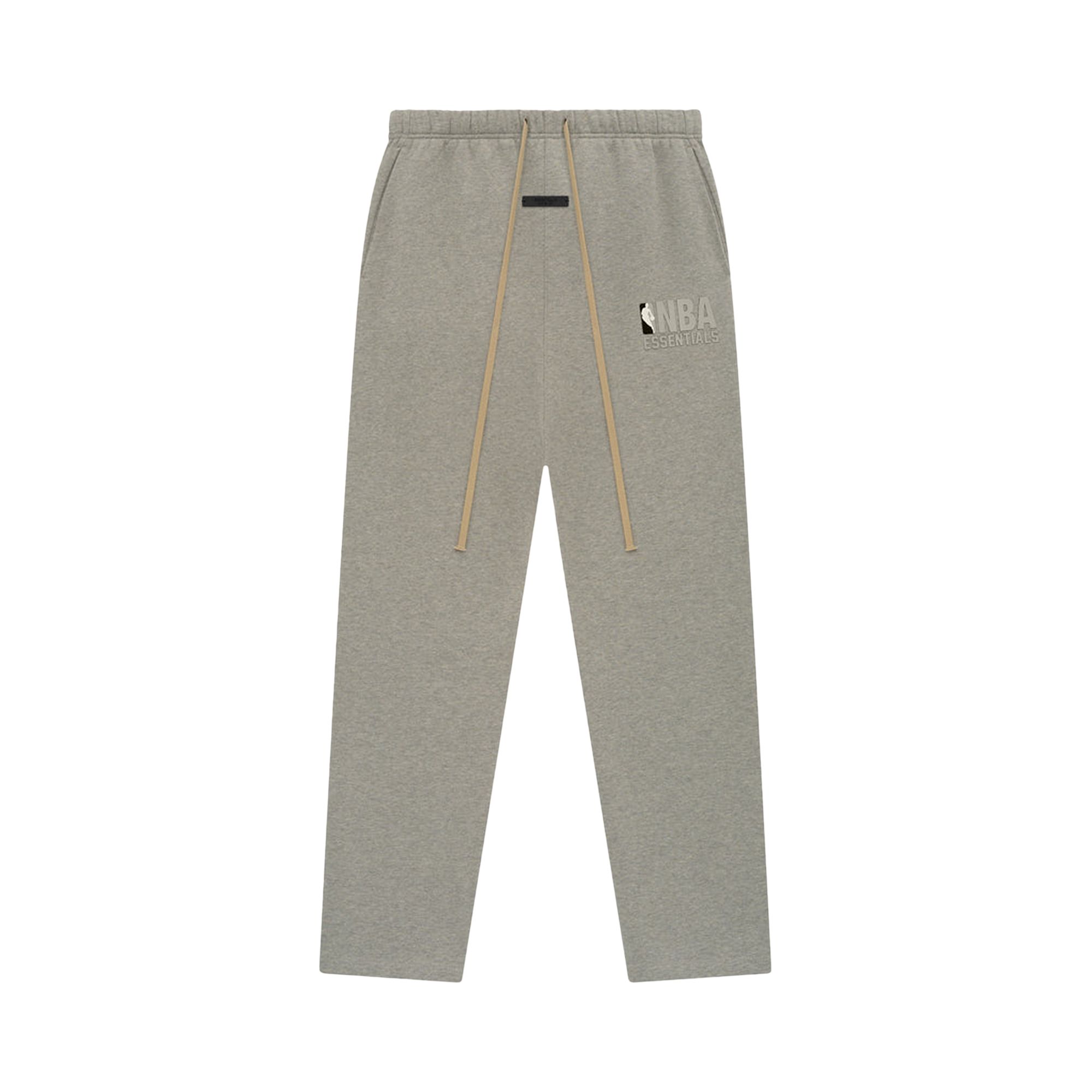 Pre-owned Essentials Fear Of God X Nba Relaxed Sweatpants 'warm Heather' | Grey | Men's Size S