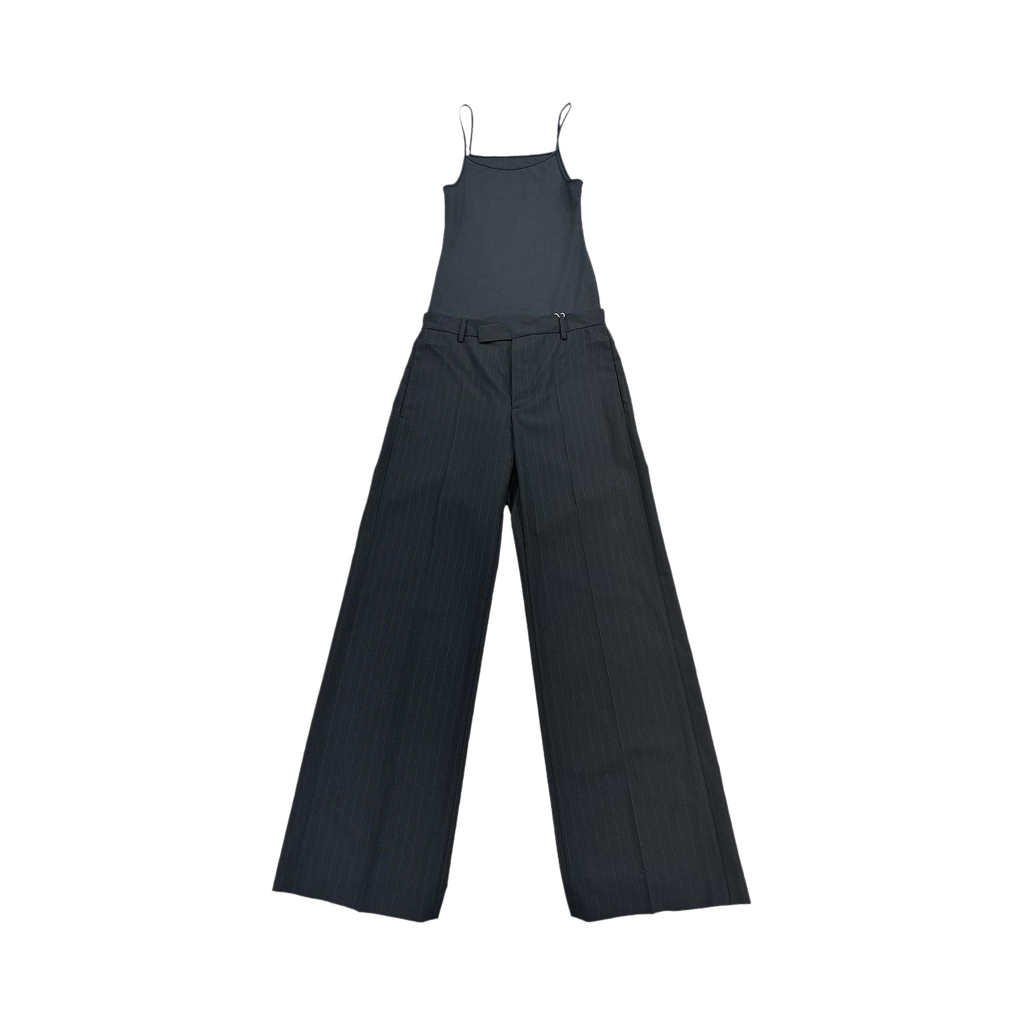 Pre-owned Mm6 Maison Margiela Spaghetti Strap Jumpsuit 'black' | Women's Size 42