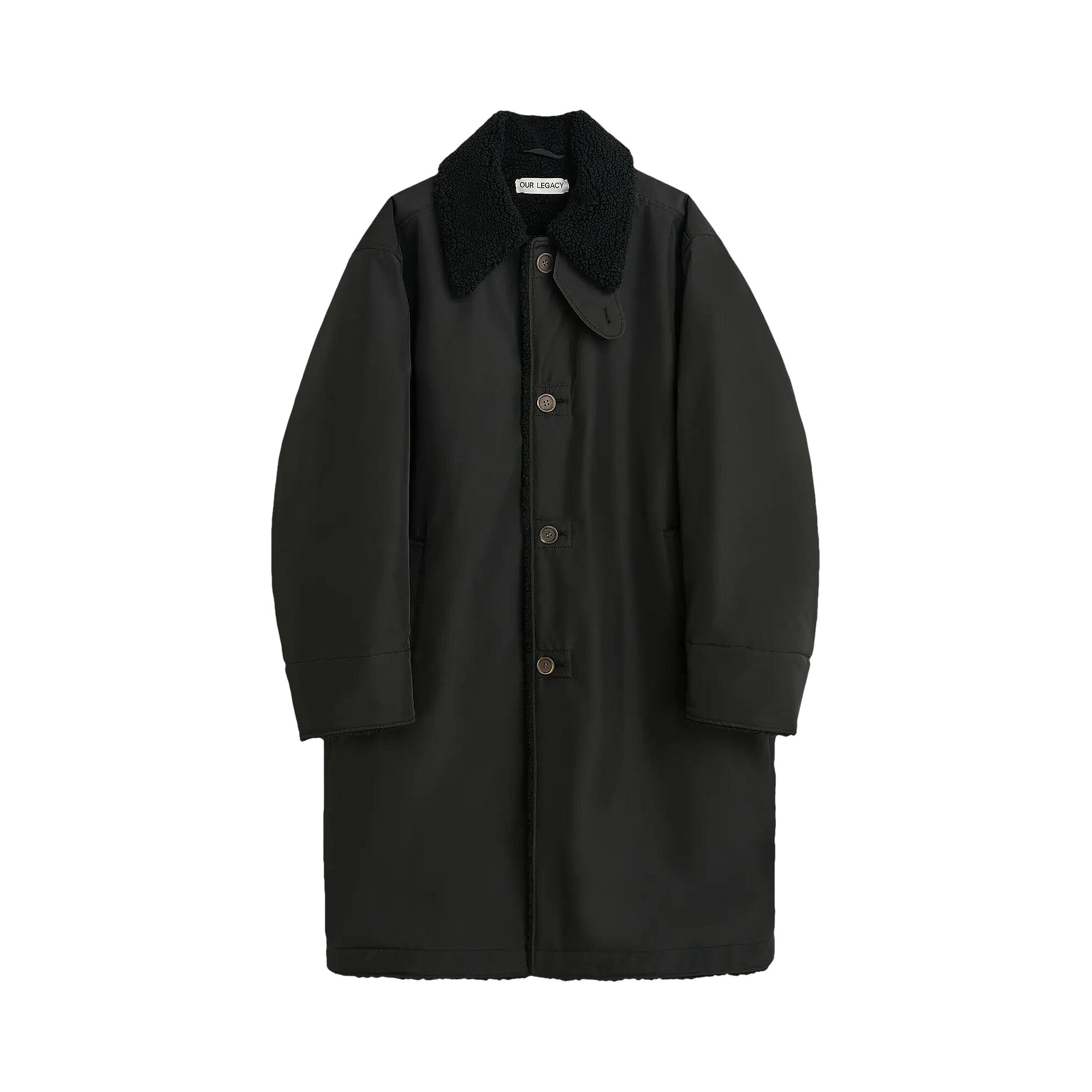 Pre-owned Our Legacy Polar Coat 'black' | Men's Size 46