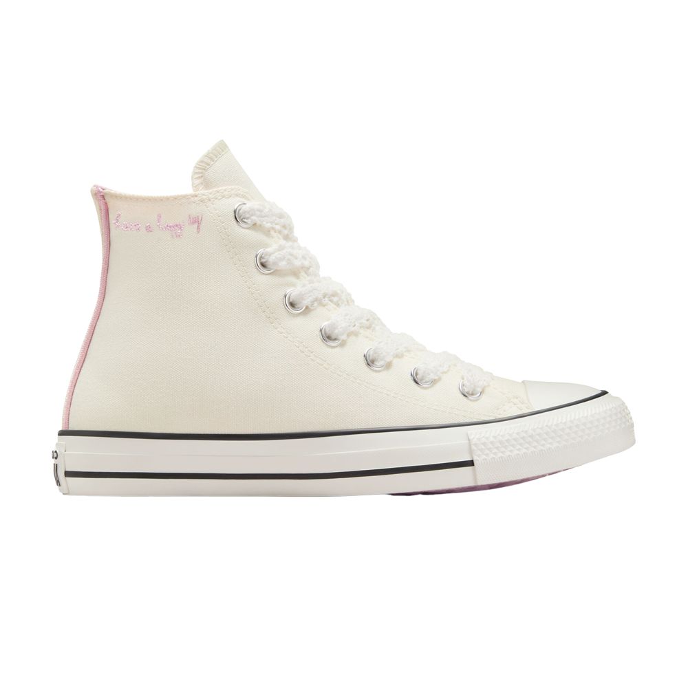 Pre-owned Converse Wmns Chuck Taylor All Star High 'crochet Laces' | Cream | Women's Size 5