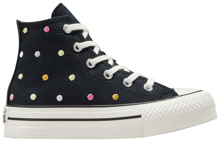 Converse Chuck Taylor All Star Lift Platform High PS Embroidered Polka Dots
