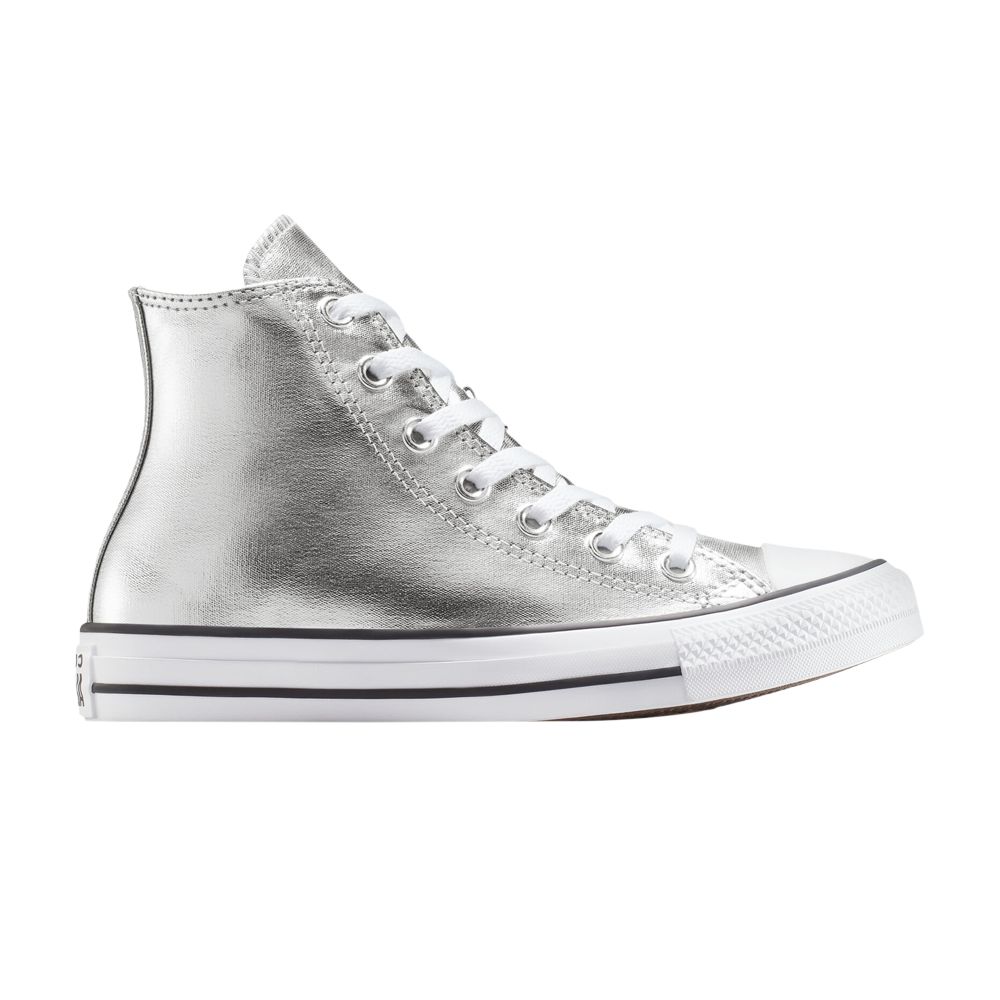 Pre-owned Converse Wmns Chuck Taylor All Star High 'metallic Granite' | Silver | Women's Size 8
