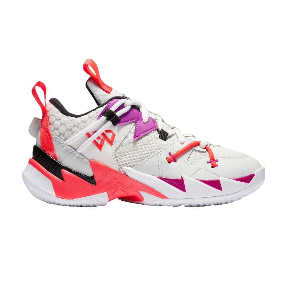 Pre-owned Air Jordan Jordan Why Not Zer0.3 Se Ps 'sail Flash Crimson' | White | Kid's Size 3