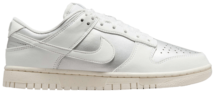 Nike Wmns Dunk Low Next Nature Sheer Lace Pack   Metallic Platinum