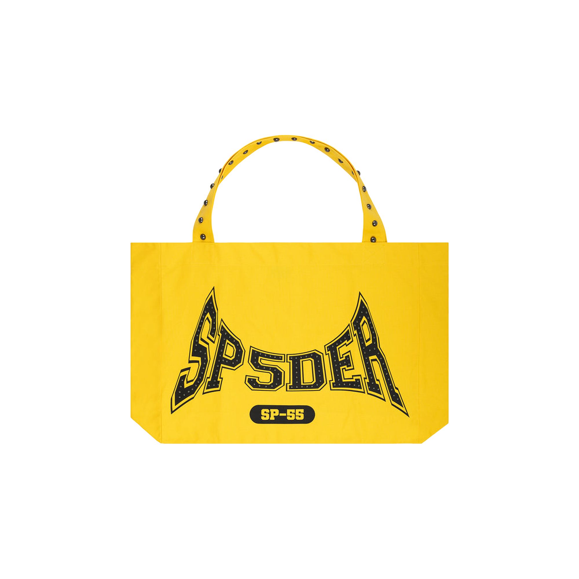 Pre-owned Sp5der T&f Studded Tote 'yellow' | Men's Size Onesize