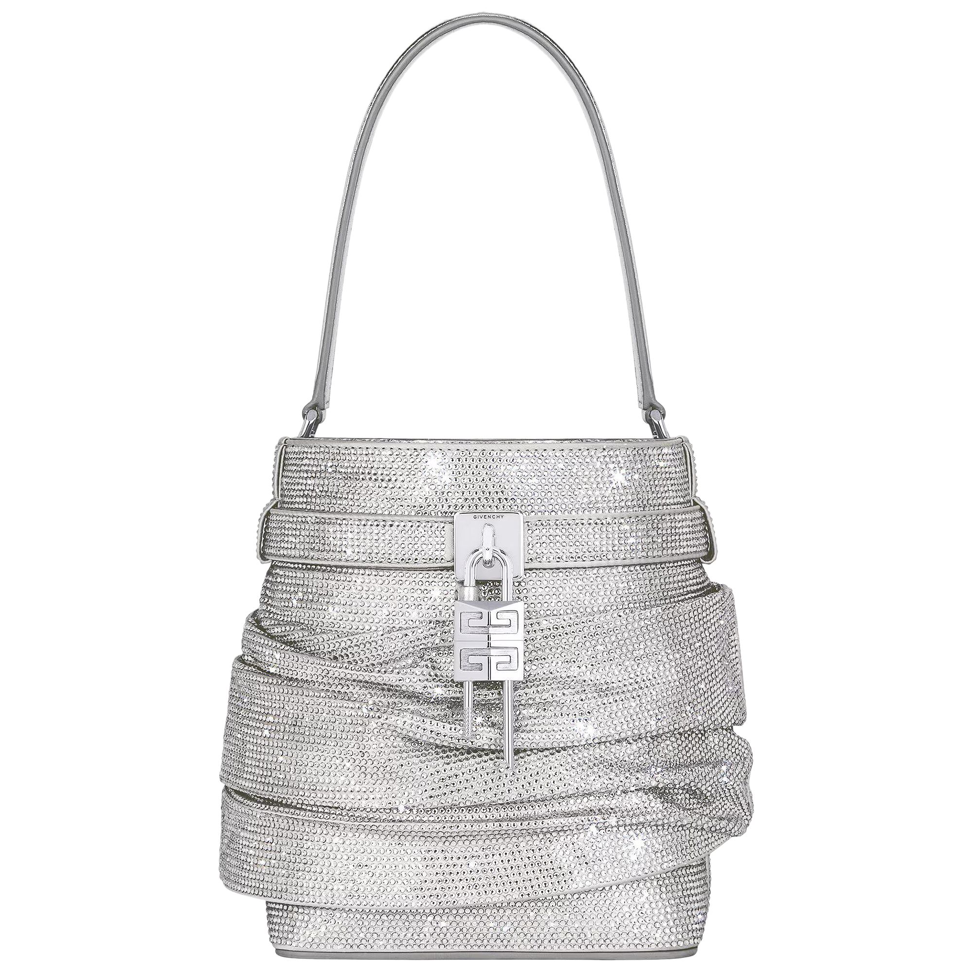 Pre-owned Givenchy Shark Lock Bucket Bag 'light Silvery' | Women's Size Onesize