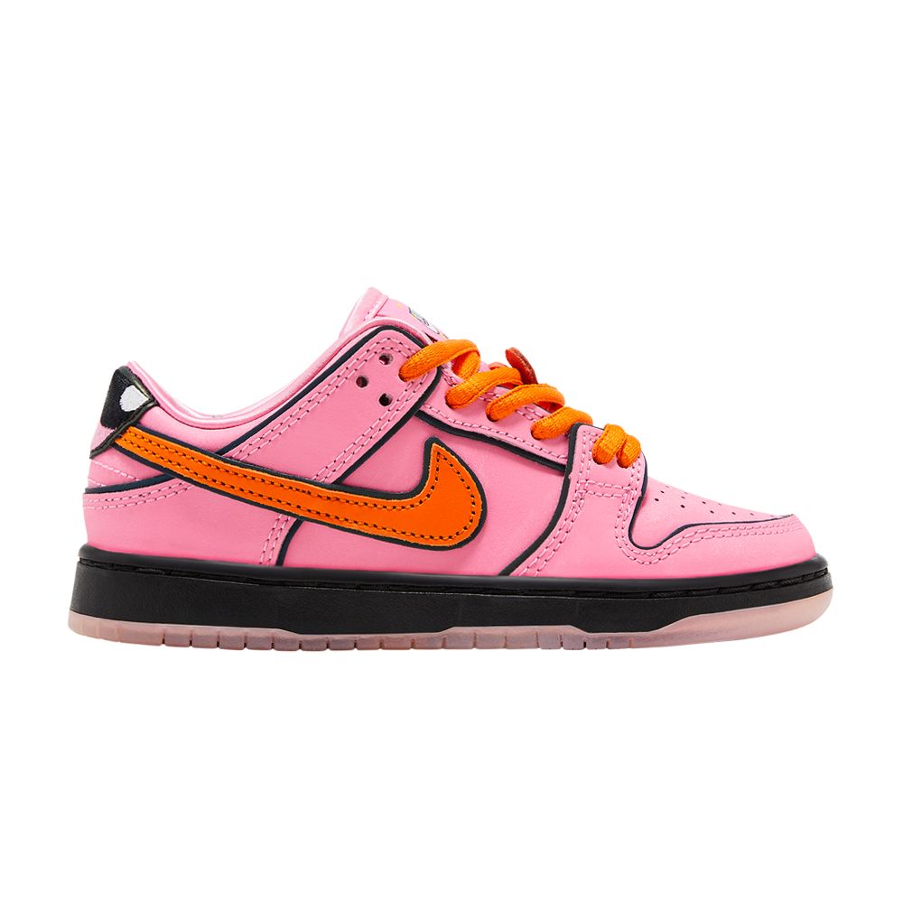Pre-owned Nike The Powerpuff Girls X Dunk Low Pro Sb Qs Ps 'blossom' | Pink | Kid's Size 1