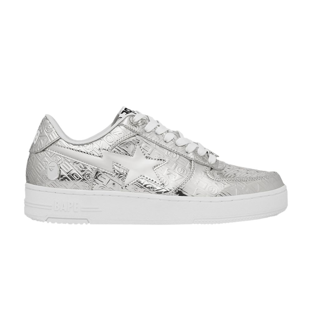 BAPE Bapesta #5 'Silver Monogram' | Men's Size 11 - 1K80191305-SVR