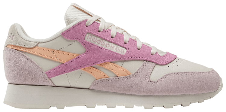 Reebok Wmns Classic Leather Bone Peach Glow Ashen Lilac