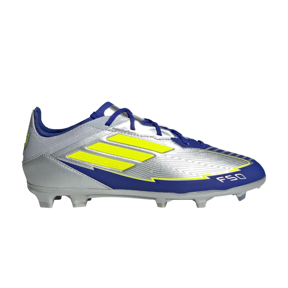 Pre-owned Adidas Originals Adidas Messi Adizero F50 Elite Fg K 'la Vida Rapida Pack' | Silver | Kid's Size 2.5