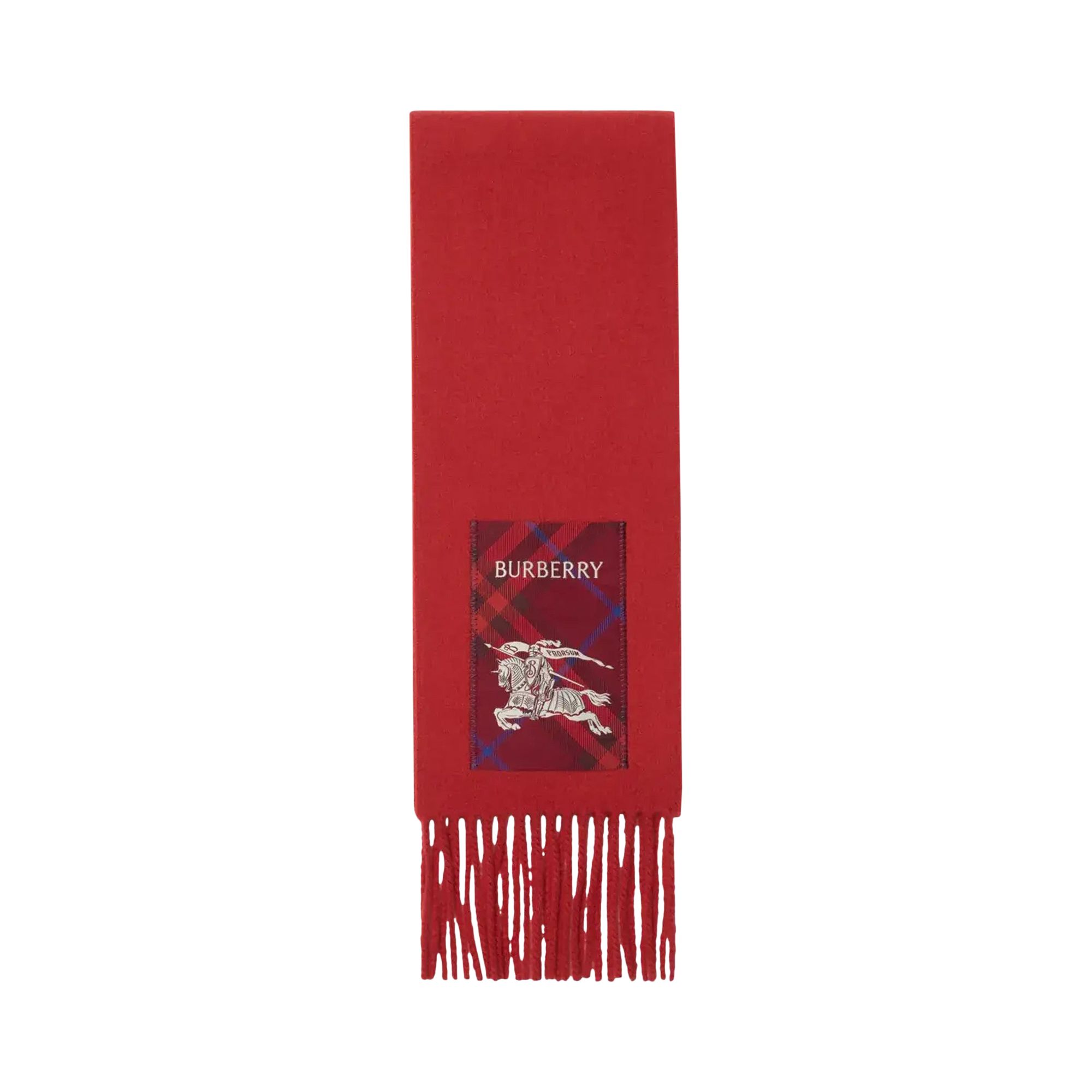 Pre-owned Burberry Check Label Cashmere Scarf 'rust' | Tan | Men's Size Onesize