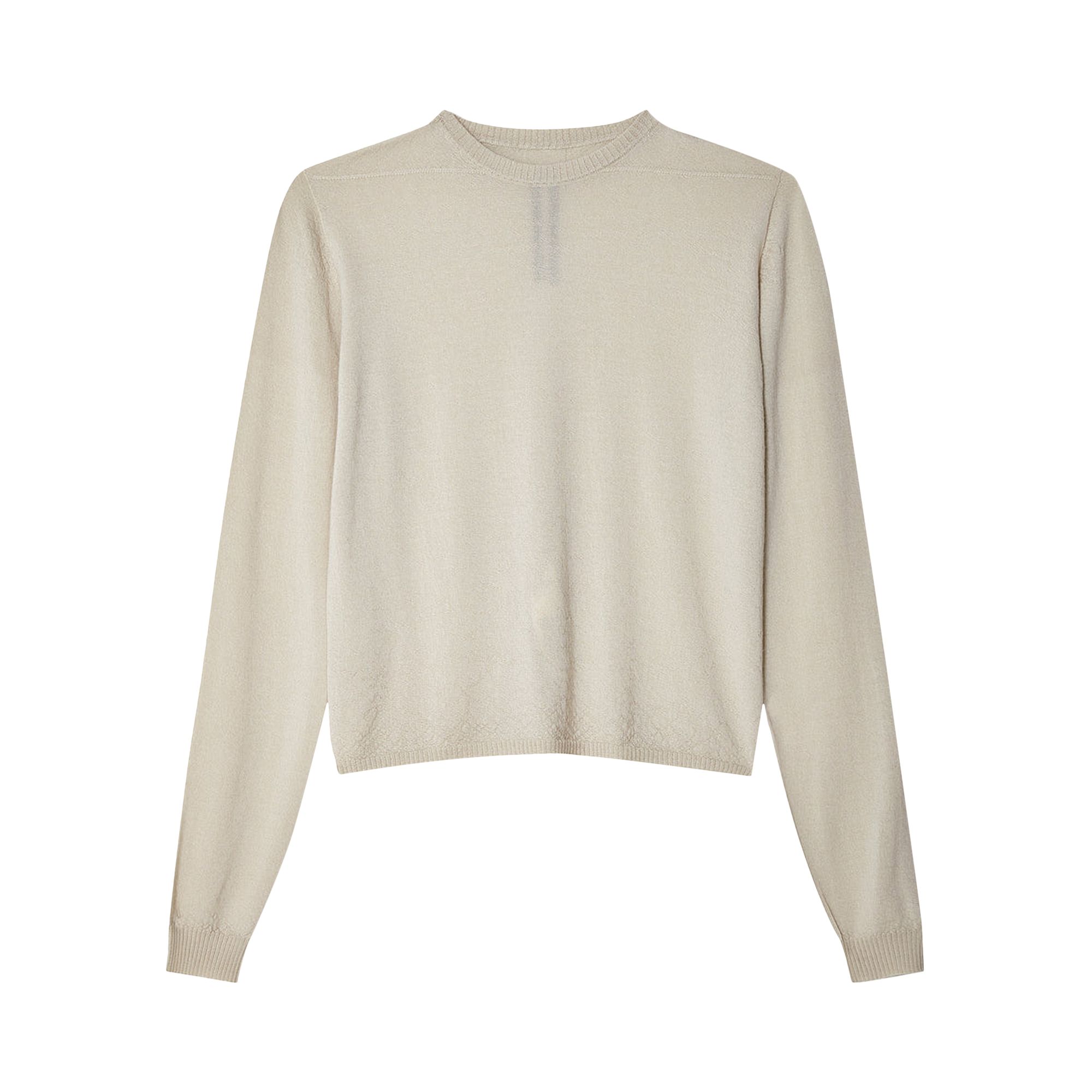 Pre-owned Rick Owens Cropped Level Sweater 'dinge' | Cream | Men's Size M