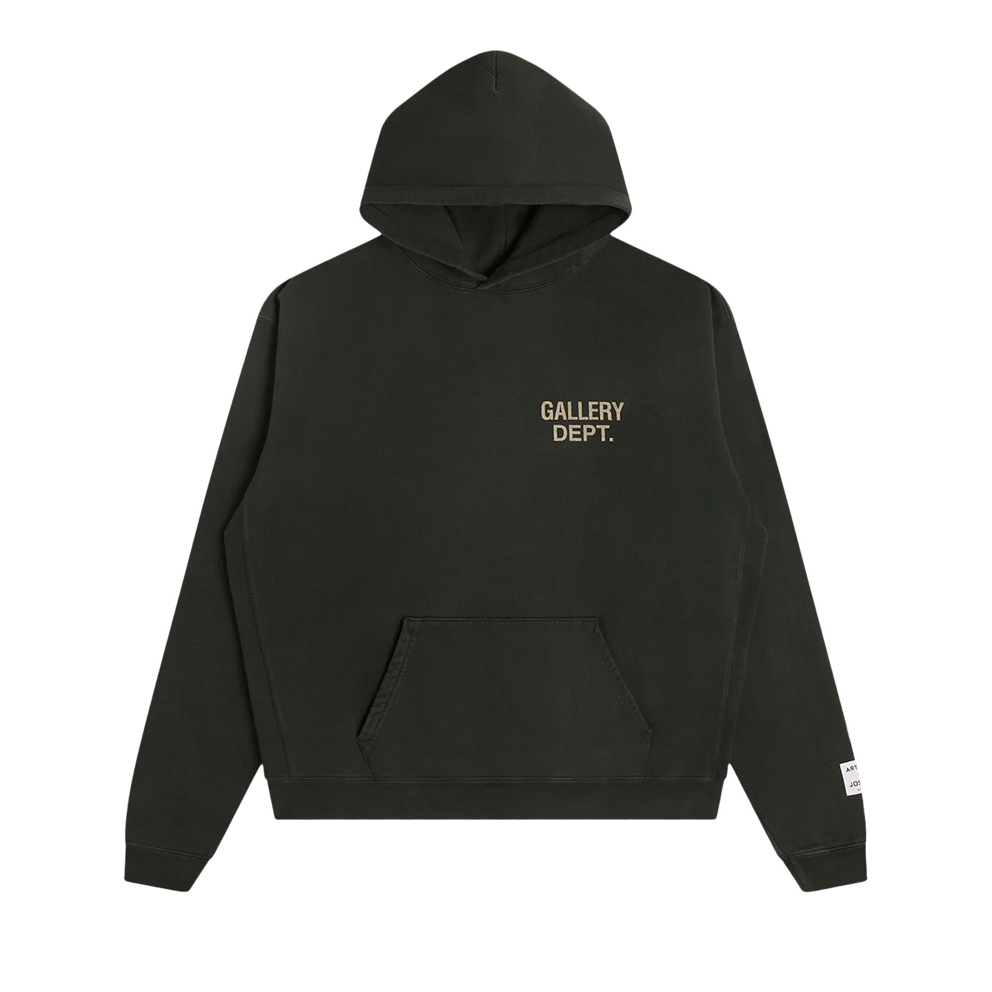 Pre-owned Gallery Dept. 90s Gd Logo Hoodie 'vintage Black' | Men's Size Xl