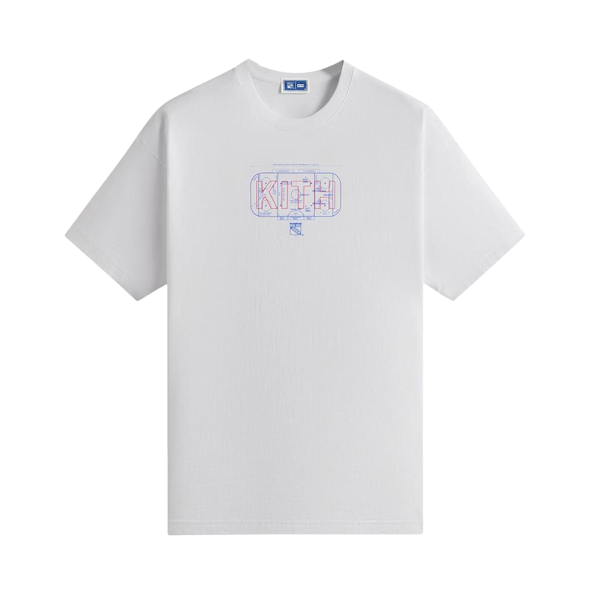Pre-owned Kith X New York Rangers Rink Vintage Tee 'white' | Men's Size Xl