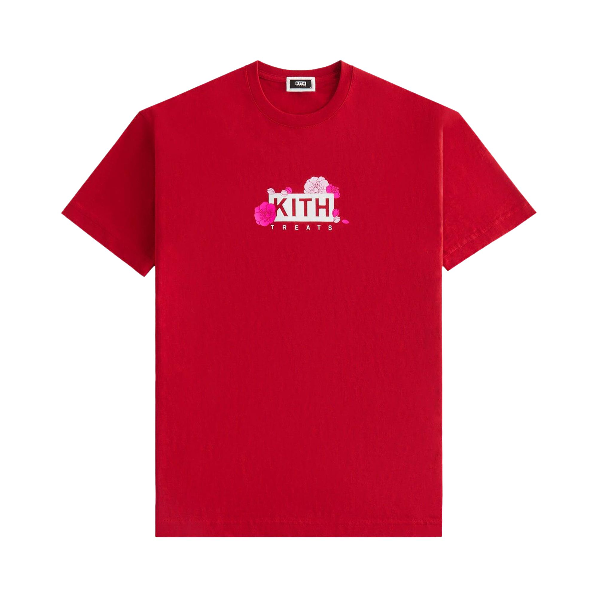 Pre-owned Kith Treats Plum Blossom Tee 'fury' | Red | Men's Size L