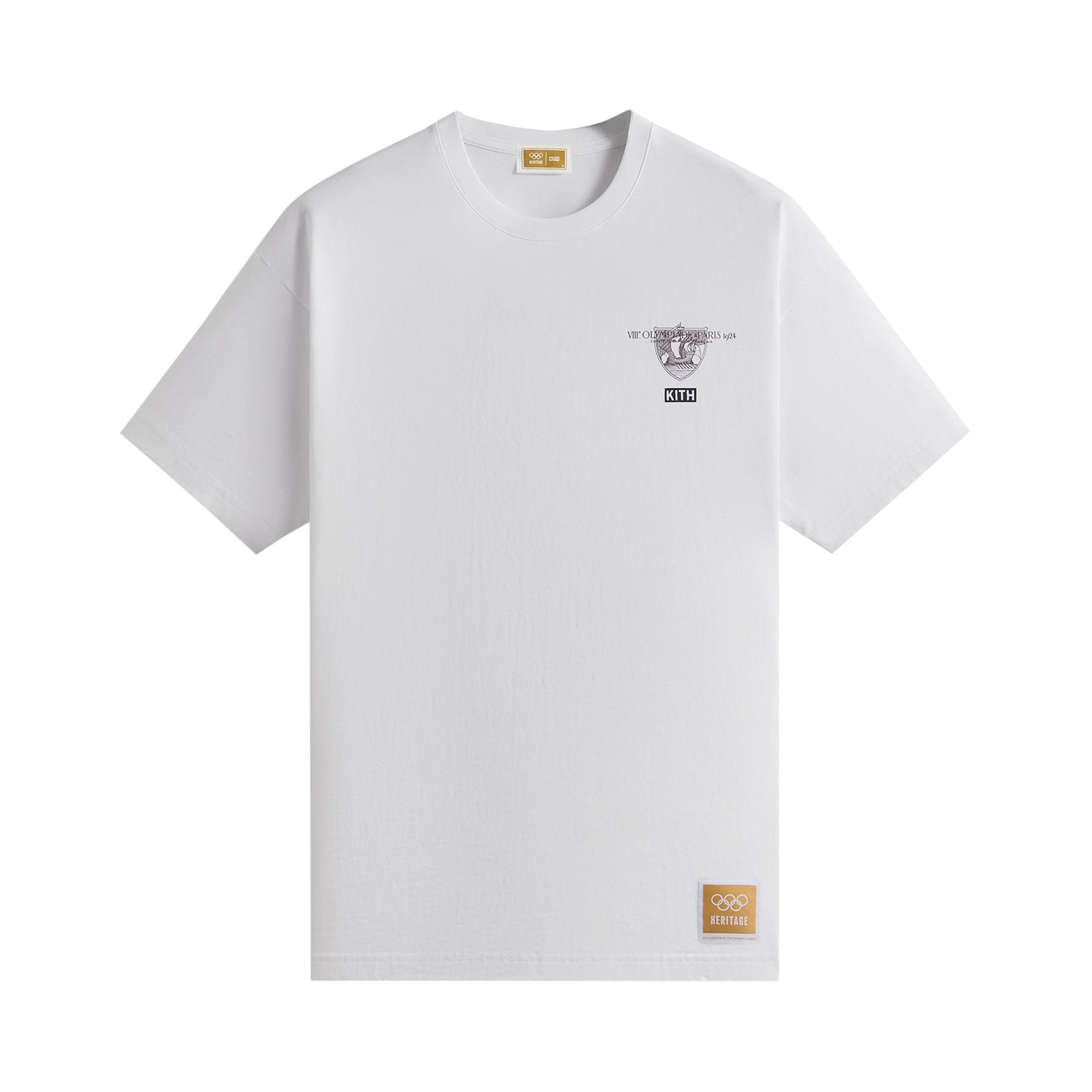 Pre-owned Kith For Olympics Heritage Paris 1924 Vintage Tee 'white' | Men's Size L